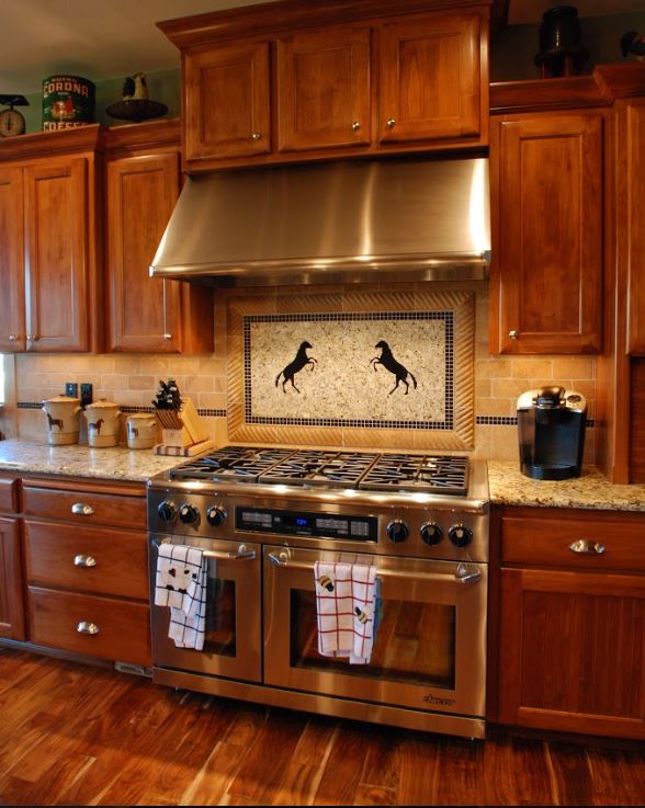 Horse Lovers Cabin Kitchen
